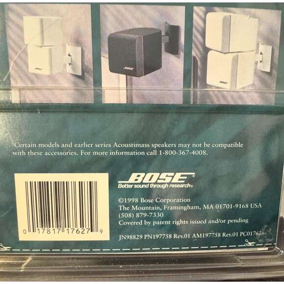 Bose UB-20 W wall/ceiling bracket  Acoustimass and Lifestyle cube speakers New - Picture 3 of 3